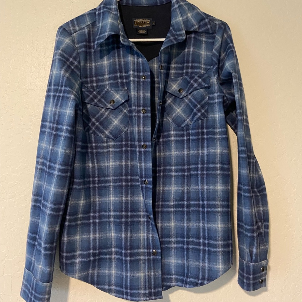 Blue Pendleton Flannel